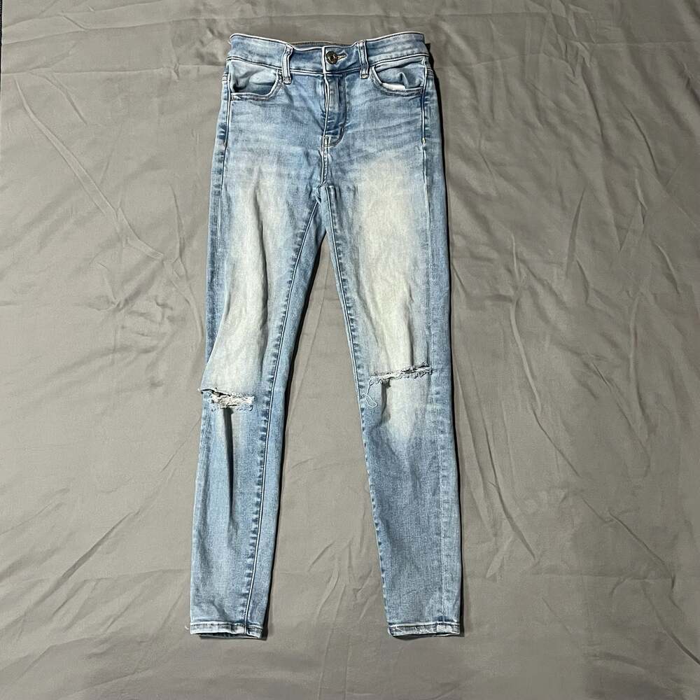 American Eagle Next Level Stretch Distressed Skinny Jeans Size 2